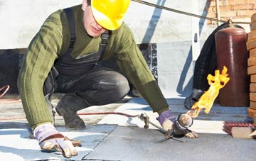 Cefn Brith flat roof construction